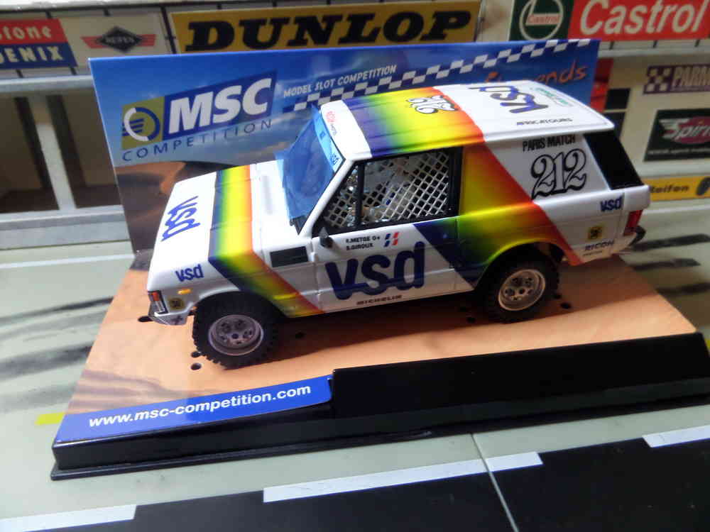 超人気新品 1/32 スロットカー 1981 Paris-Dakar Rover Range 7407 MSC - 車体